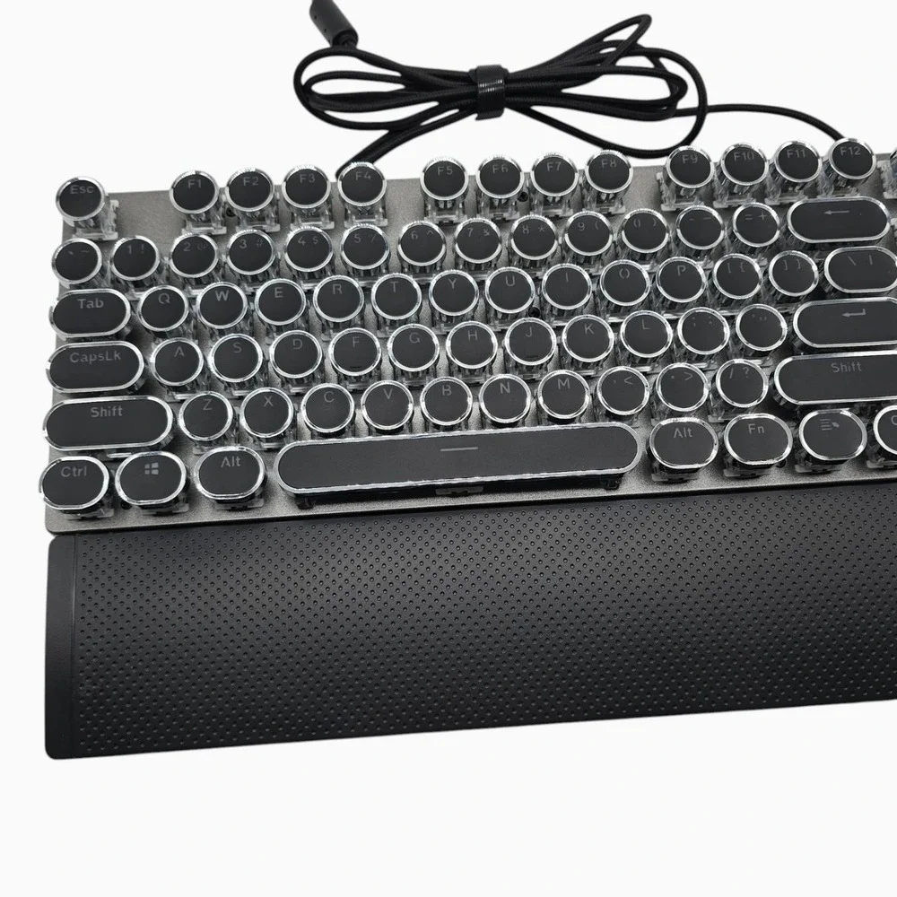 SEUNKWANG Typewriter Mechanical Gaming Keyboard Blue Switch Backlit Wired